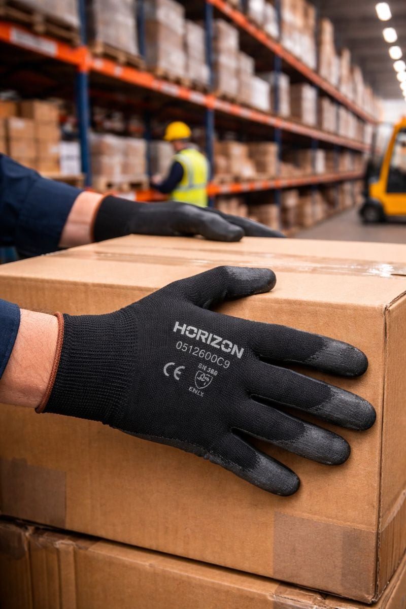 Gants de travail enduits de polyuréthane, paquet de 12 (1.66$/paire)