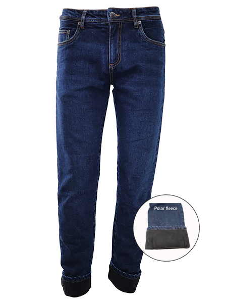 Jeans extensible de travail doublé