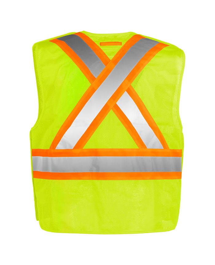 Veste de sécurité haute visibilité, détachable 5 points