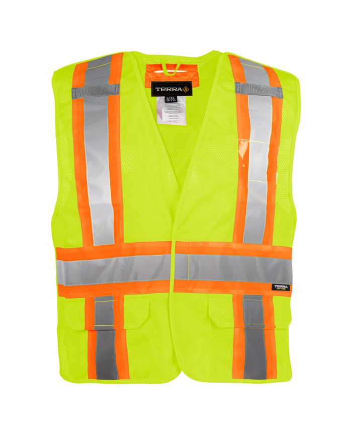 Veste de sécurité haute visibilité, détachable 5 points
